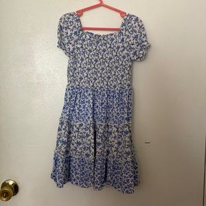 Polo Ralph Lauren blue floral dress. Size 6.worn once